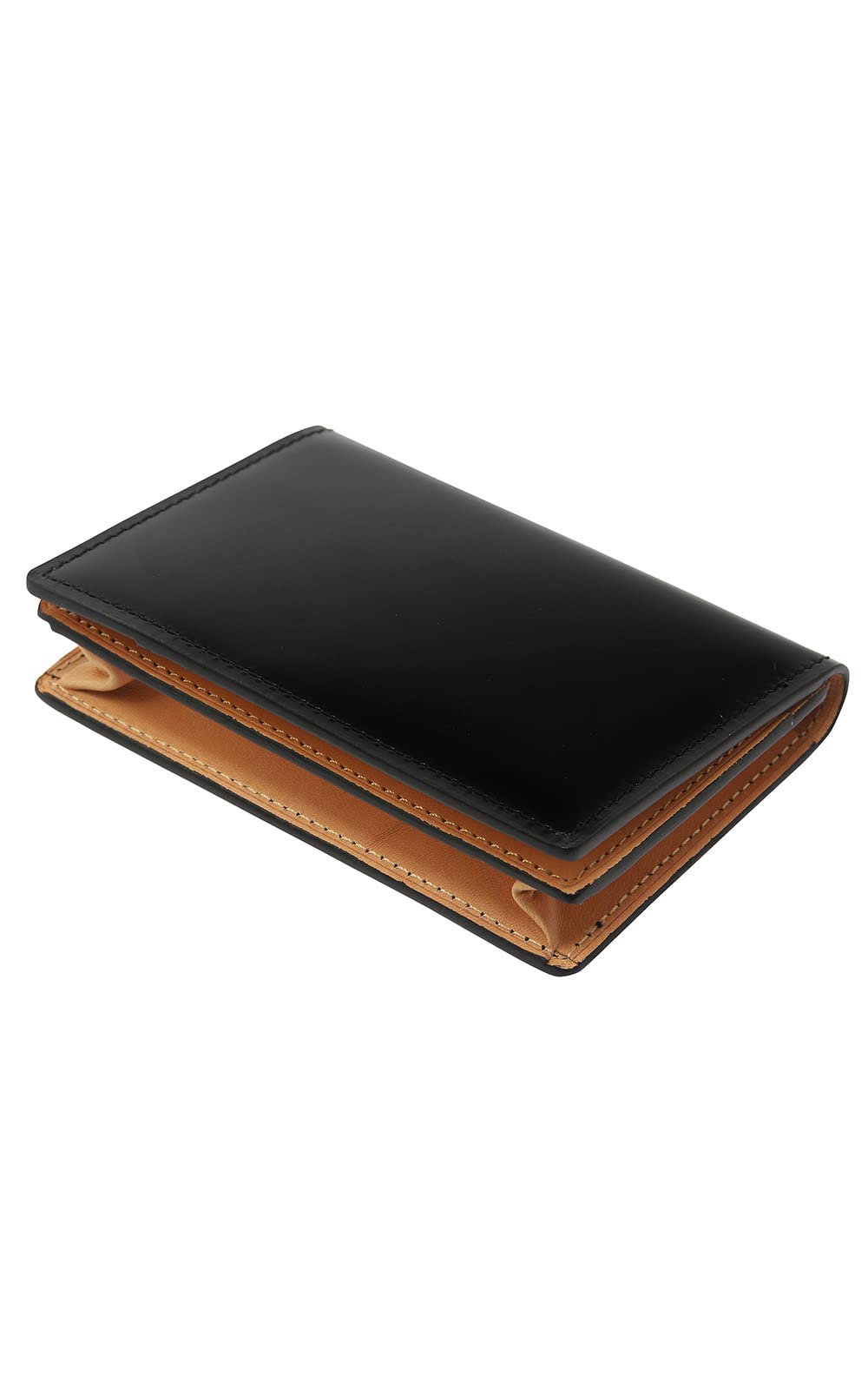 

Kerl Cordovan Leather Business Card Holder Card Holder Free Name Engraving Dad Birthday Present [Glücklicher Kerl] Glücklicher GK-017 (Black)