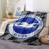 1pz Coperta in Flanella con Fantasia Brighton & Hove Albion Adatta a Tutte le Stagioni per Arredamento Casa Calore e Comfort Regali Regalo Festivo