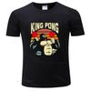 Sommer T-Shirt Herren Marke T-Shirt Lustiges King Pong T-Shirt Herren Tischtennis Schläger T-Shirt Geschenkidee männliches Baumwoll-T-Shirt