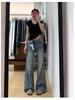 Women's 2025 American Retro Low-Waisted Micro-Flare Jeans - Loose, Slim, Straight Leg, Floor-Length