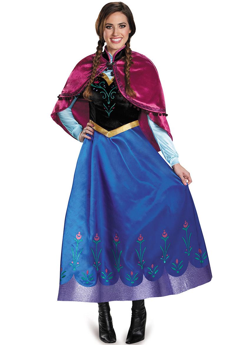 Adult Halloween Frozen Princess Anna & Elsa Cosplay Costume Dress S как