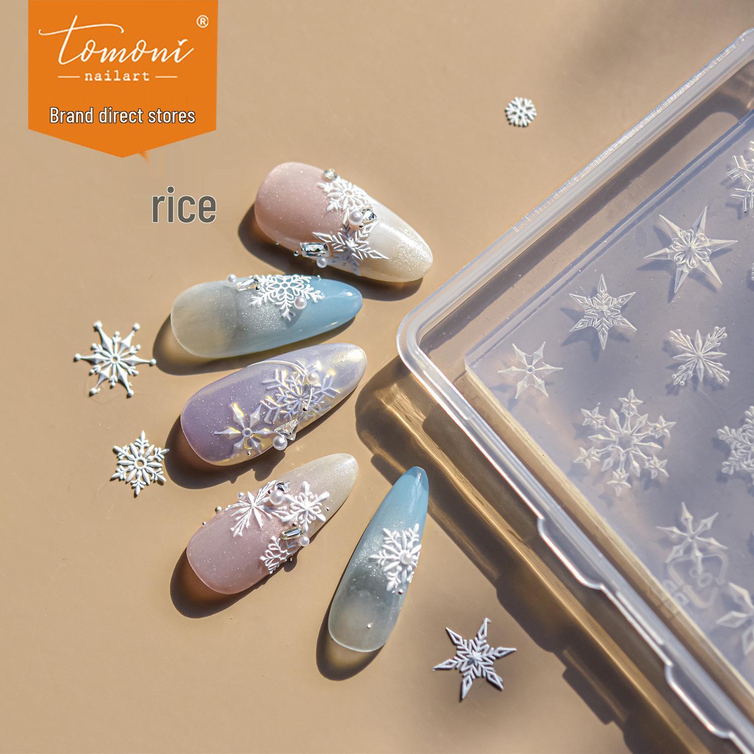 

Tomoni Snowflake Christmas Nail Art Silicone Molds for Jewelry & Decorations