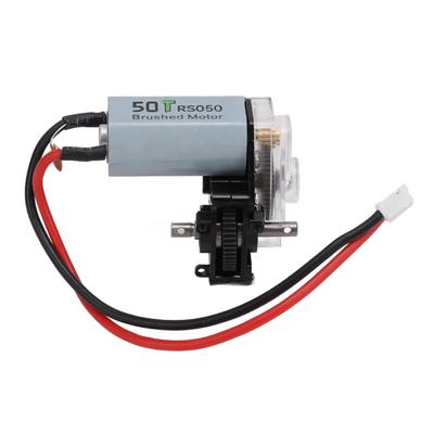 RC Gearbox with 050 50T Motor Metal Plastic Transparent Transmission Gearbox for Axial SCX24 124
