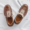 New Leather Men Shoes Fashion Oxford Shoes Men High Quality Sneakers Casual Thick Soled British Style Shoe Comfort Outdoor Shoes