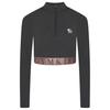 Gym King Womens/Ladies Impact Half Zip Crop Top