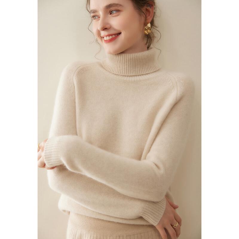 FanZhen Women's Winter Cashmere Turtleneck Sweater