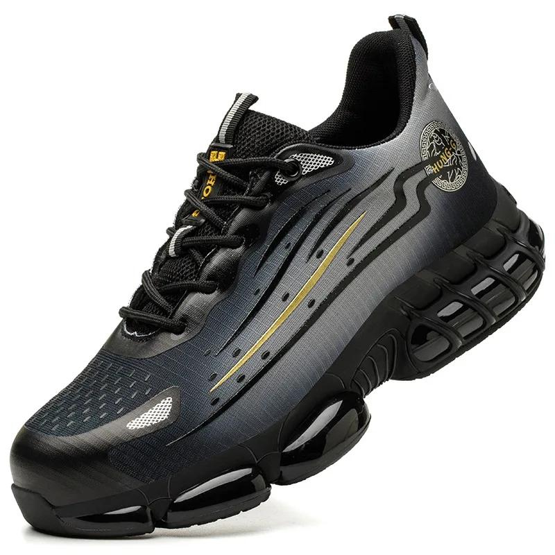 Men Industrial Safety Shoe Woman Iron Toe Work Boots Lightweight Safety Shoes 46 Cheap Man Safety Sneakers Anti-Slip Work Shoes