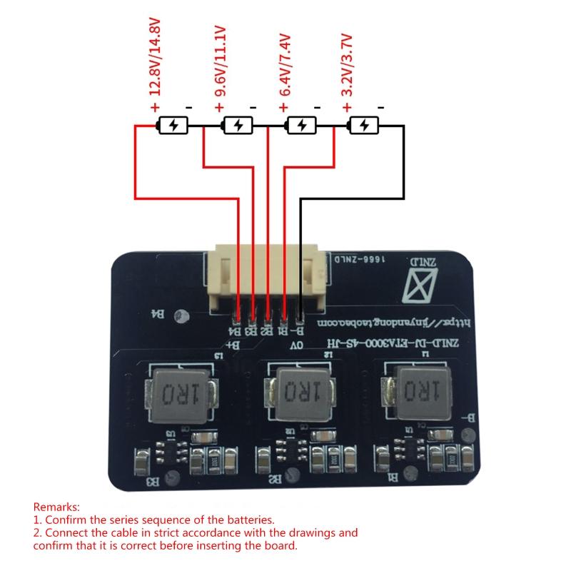 4S/8S 1.2A Active Equalizer Lithium/Lifepo4 Battery Active Balance Board Module Energy Transfer Board