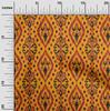 Cotton Flex Fabric Geometric Ikat Printed Fabric 1 Yard 40 Inch Wide