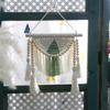 Bohemian Macrames Wall Hangings Woven Tapestrys Cotton Handmade Bohemian with Tassels Craft Ornament