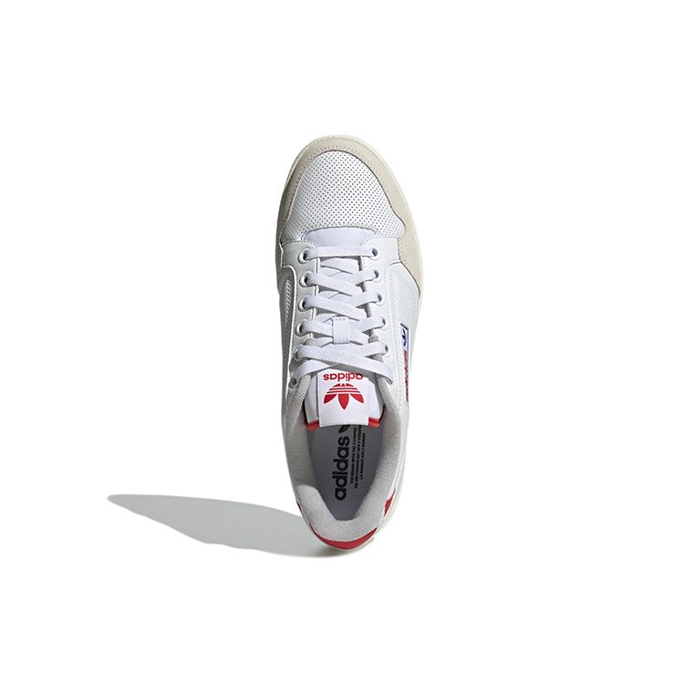 Adidas Originals Ny 90 Leather Comfortable Non-Slip Durable Low-Top Sneakers Men Sneakers White Red GX4393