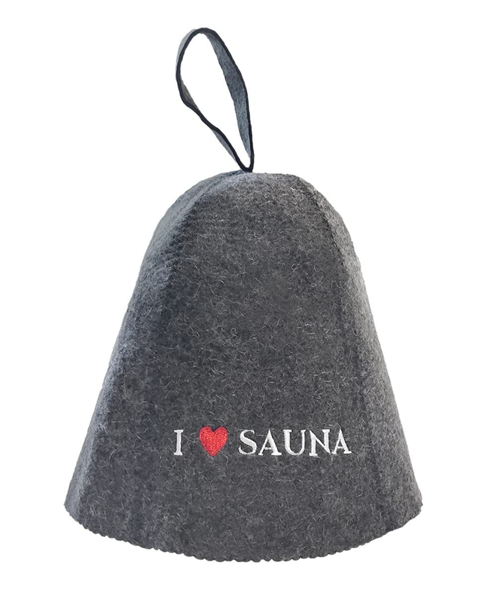 Sauna Republic Sauna High Heat Protects Hair Prevents Hair Heat Aufguss Hat, Felt, Resistant, Unisex, Cuticles, Loss, Wave, (I SAUNA)