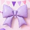 Cute Multi-purpose Bow Balloon Large Size Ins Style Foil Balloon Lightweight Striped Balloon Anniversary Event