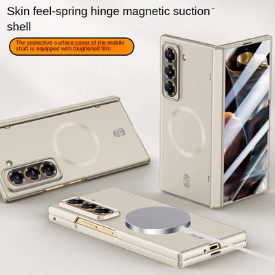 Coque de protection magnétique Magsafe intégrée avec film en verre trempé pour Samsung Galaxy Z Fold, couvercle de charnière spécial Z Fold SE