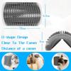1/2 Pack Wall Corner Cat Groomer, Massage Combs for Short  Long Fur Face Scratcher and Softer Massager Toy for KittensPuppies