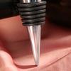 Chrome Bottle Stopper Crystal Heart Shape Wedding Favor Drink Reception