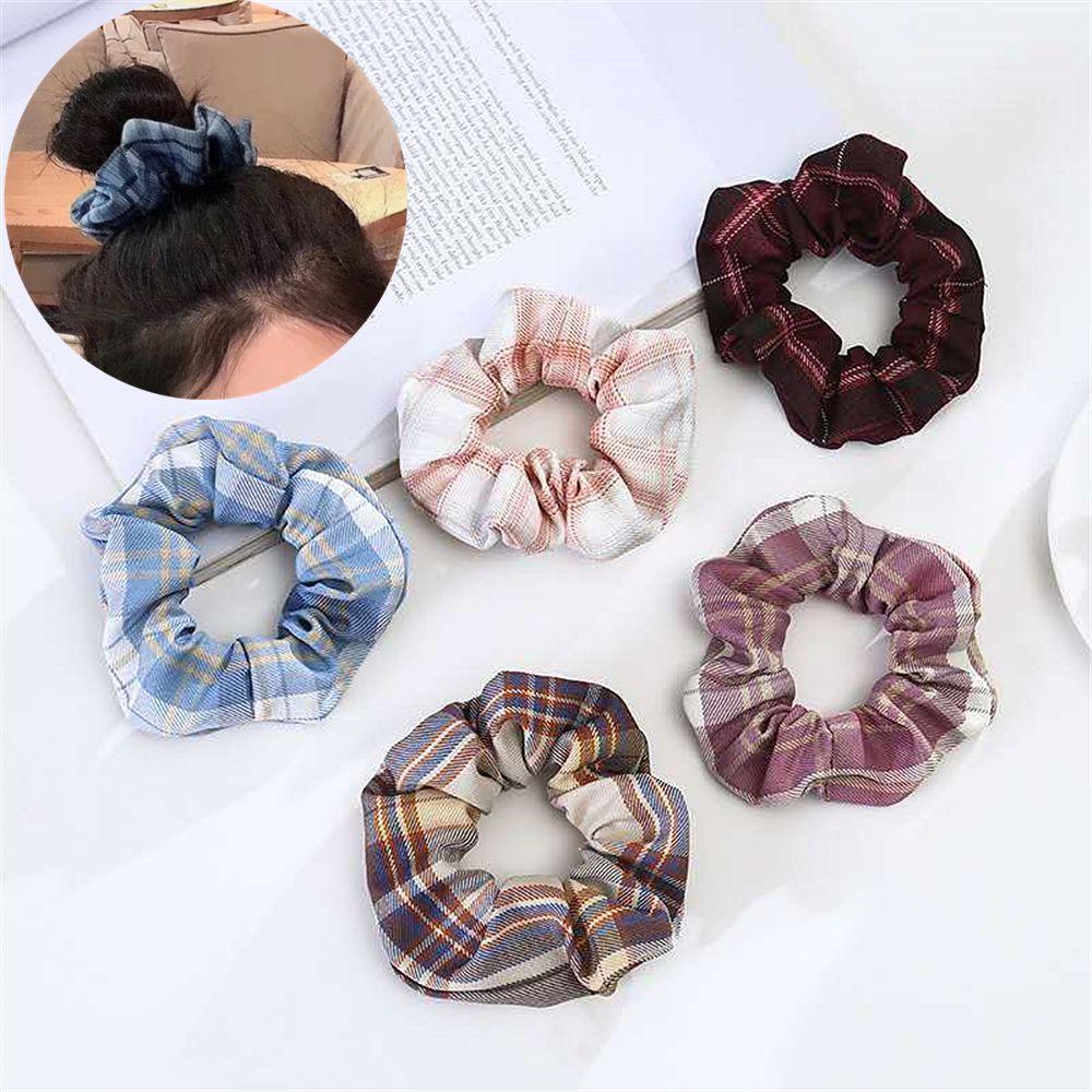 

JK Hair Accessories Hair Rope Elastic Hair Band Lattice Ponytail Holder Small Fresh
