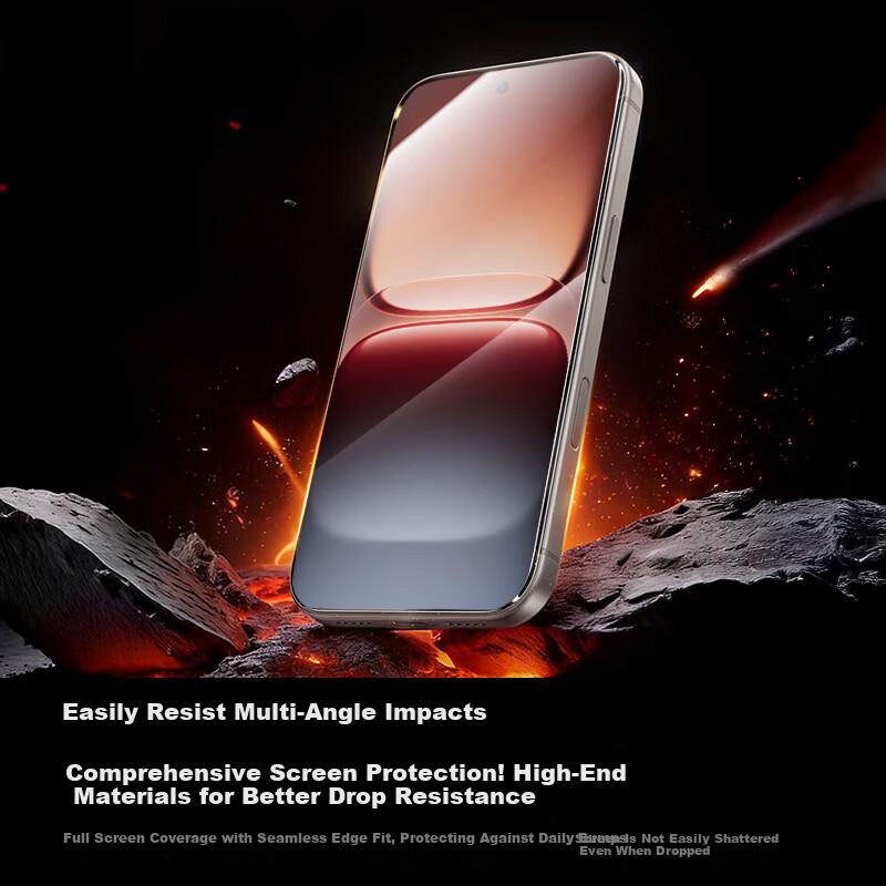 Instant Unlock Tempered Glass Screen Protector for iQOO 15 Full Coverage HD Gaming Phone Screen Protector Smooth Drop-Resistant Film Tool