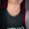 Fashionable Nose Clip Pendant Stainless Steel Necklace Nightclub Sexy Geometric Nose Clip Collarbone Necklace For Women