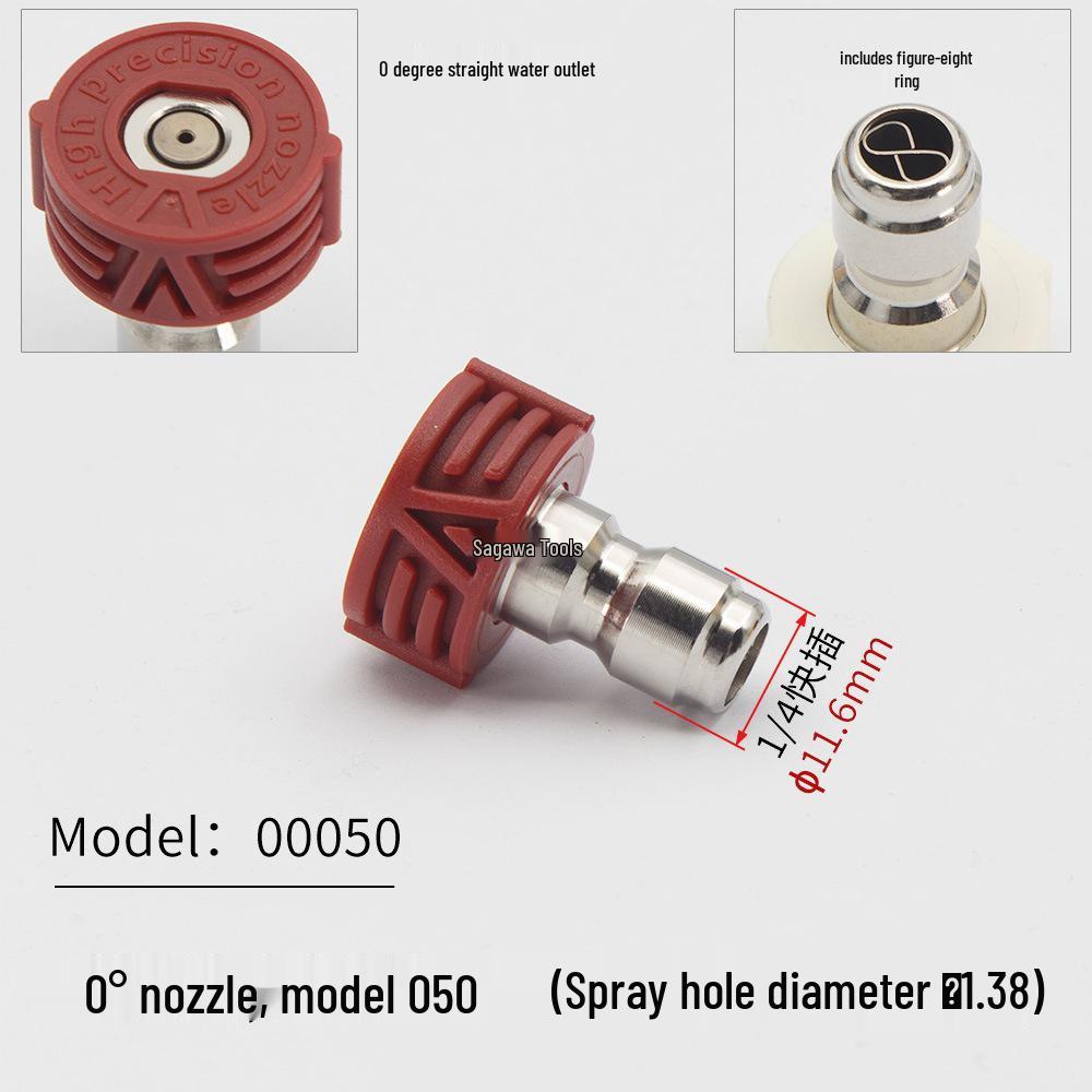1/4 Quick Connect Fan-Shaped Nozzle Head for High-Pressure Car Washer