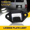 Full LED License Plate Lamp Light For 92-18 Ford E150 E250 E350 Econoline Wagon