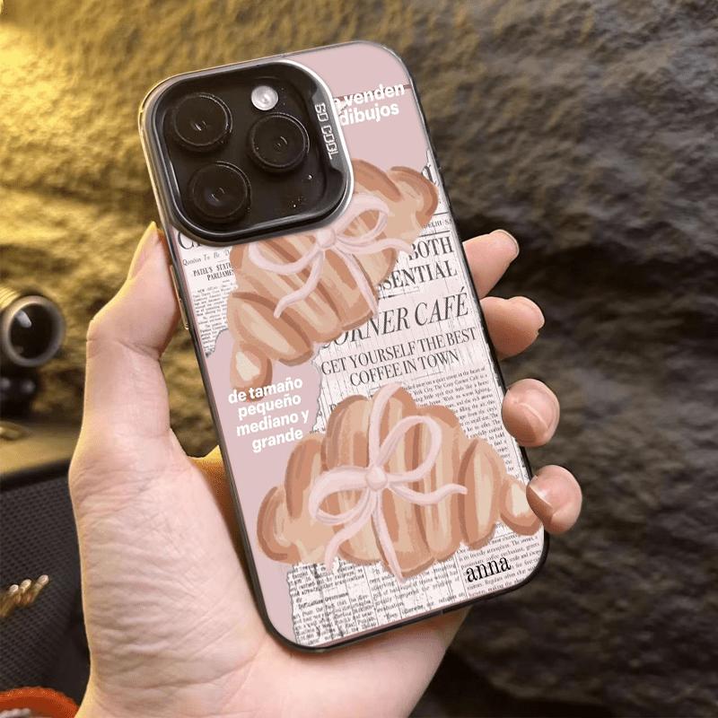 

Чехол для телефона Круассан из газетного киоска Сладкий для Samsung Galaxy S26 S25 S24 S23 S22 S21 S20 Ultra Plus FE Note 20 A73 A55 A35 A22 Чехол Galaxy S21+ 5G