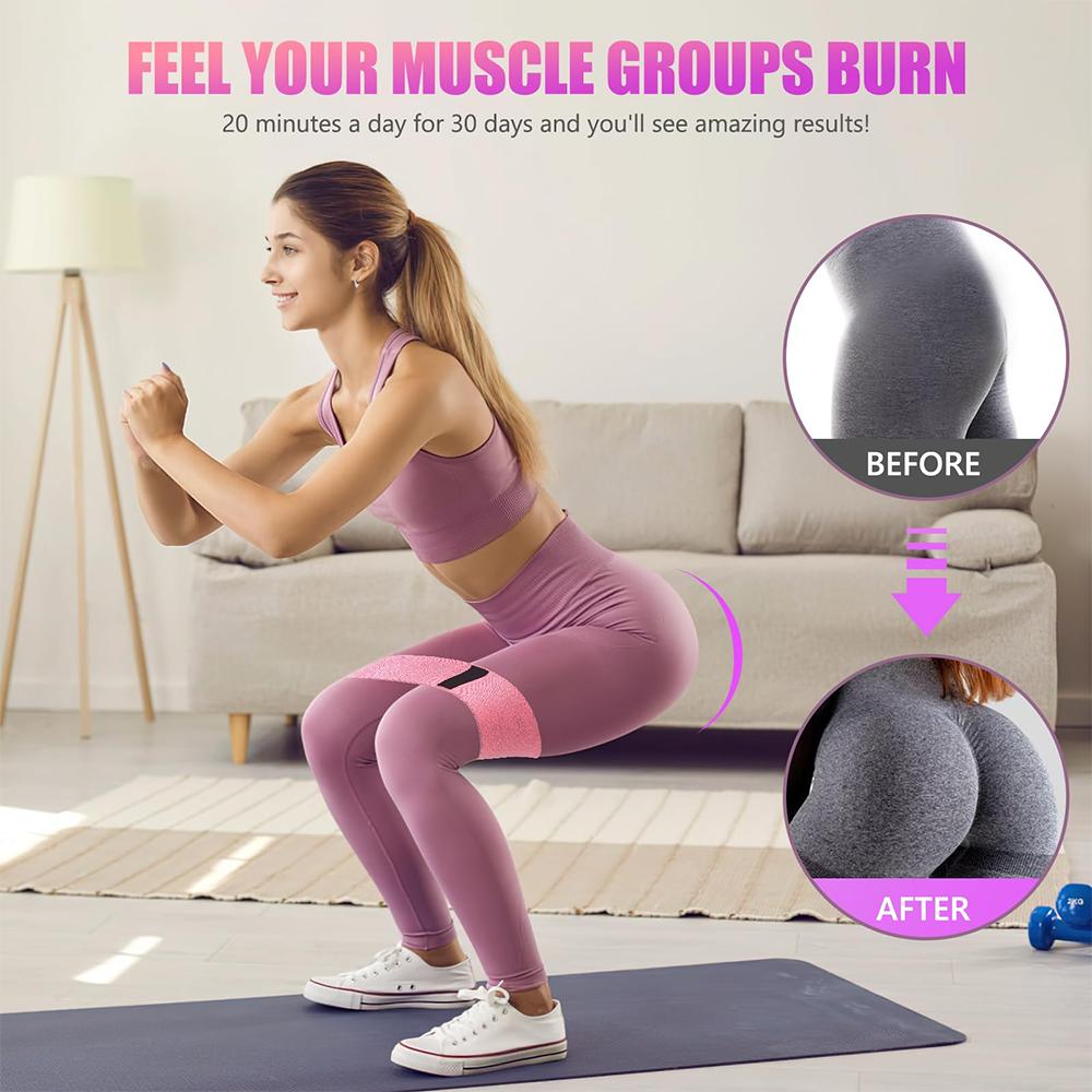 3 Levels Resistance Bands Exercise Fitness Hip Booty Bands Pilates Sport Extender Workout Strips Loops Yoga Gym Equipment