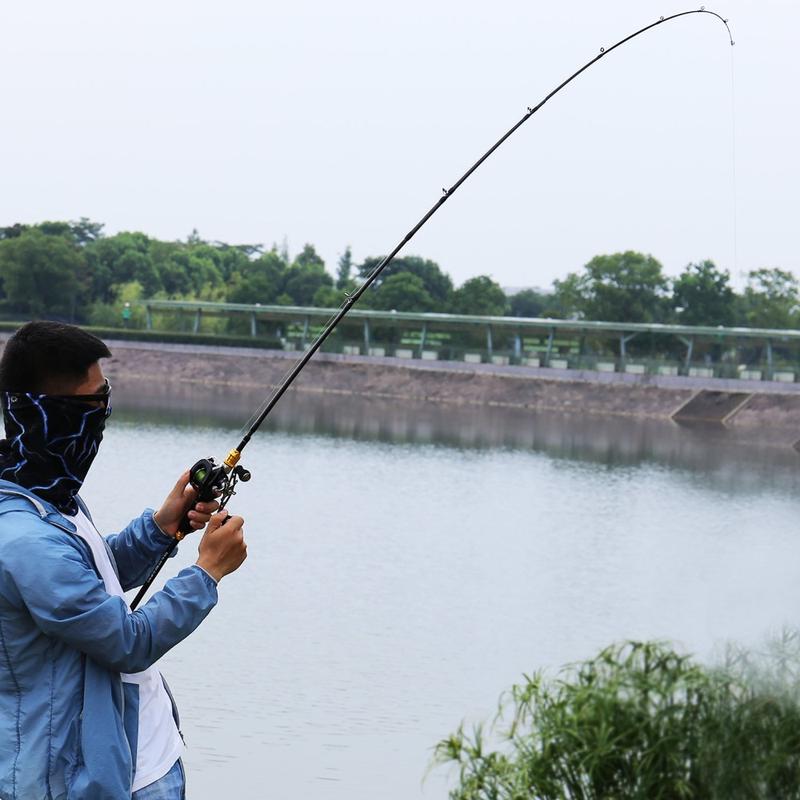 Spinning Casting Fishing Rod Carbon Fiber Ceramic Guides Strong Reel Seat Lightweight Fishing Poles