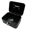 1PC Metal Key Lock Cash Box with Handle Small Kids Money Organizer Storage Box with Lockable Cover for Easy Cash Management