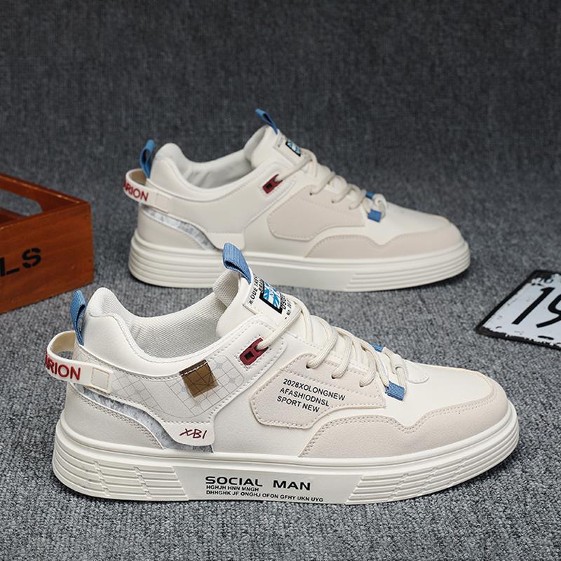 Labor insurance summer breathable new leather board shoes casual sports little white tide shoes