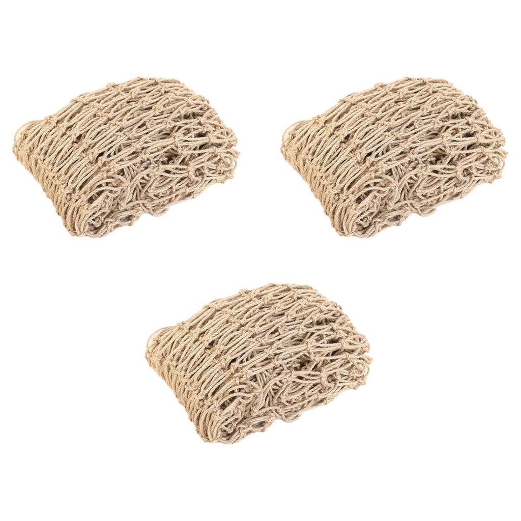 Multifunctional Jute Rope Net Heavy Duty Trellis for Garden Playground Balcony Protection and Plant Support