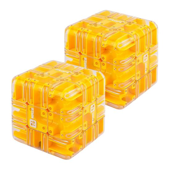 1/2Pcs Educational 3D Puzzle Maze Cube Toddlers Brain Teaser Rolling Ball Maze Cube Kids Logical Thinking Development Handheld Bead Maze Toy