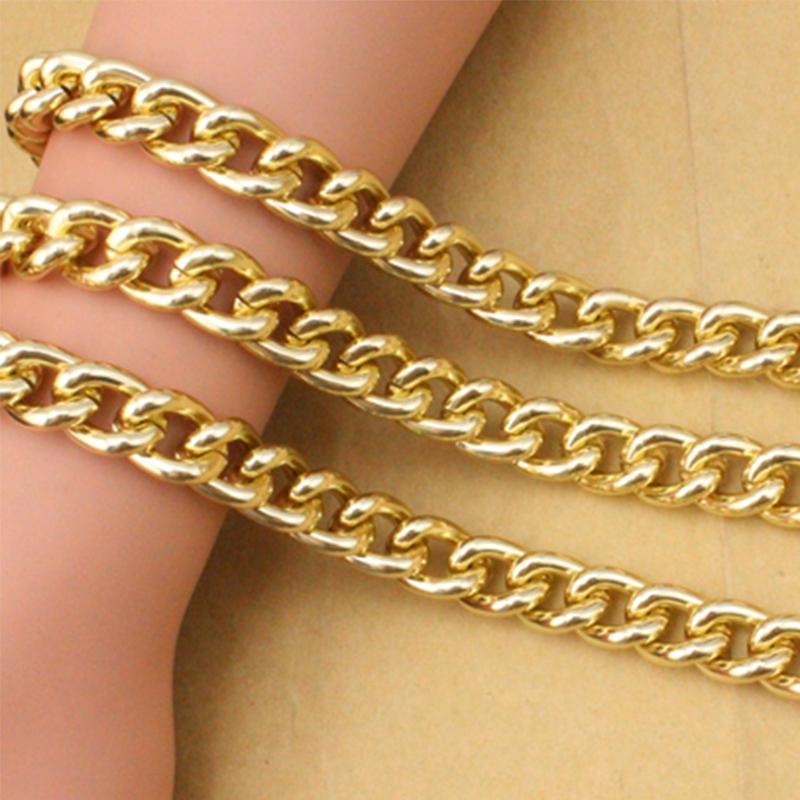 Byzantine Necklace Twisted Chains Curb Chains Bulk Aluminum Chain Fit Bracelets Open Link Chain For DIY Jewelry Making Findings