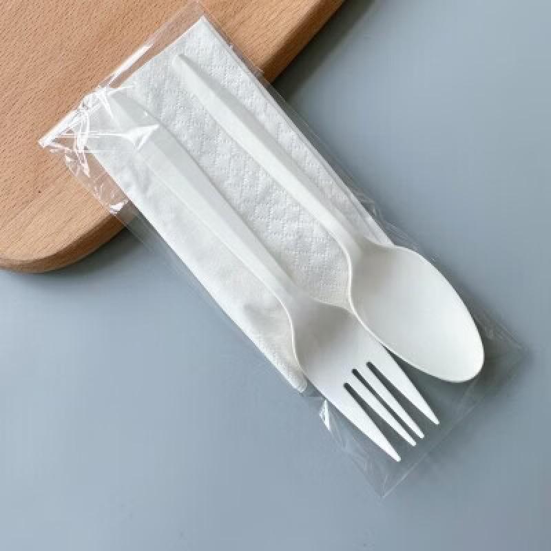 Chixing Disposable Corn Starch Cutlery Set