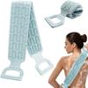 Long Strip Silicone Body Scrubber Double-Sided Exfoliating Bath Towel  For Men & Women