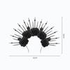 Halloween, Cinta para la Cabeza con Corbata de Calavera, Disfraces, Accesorios, Accesorios para el Cabello de Reina Gótica, Cosplay de Fiesta, Accesorios de Decoración para Fiestas