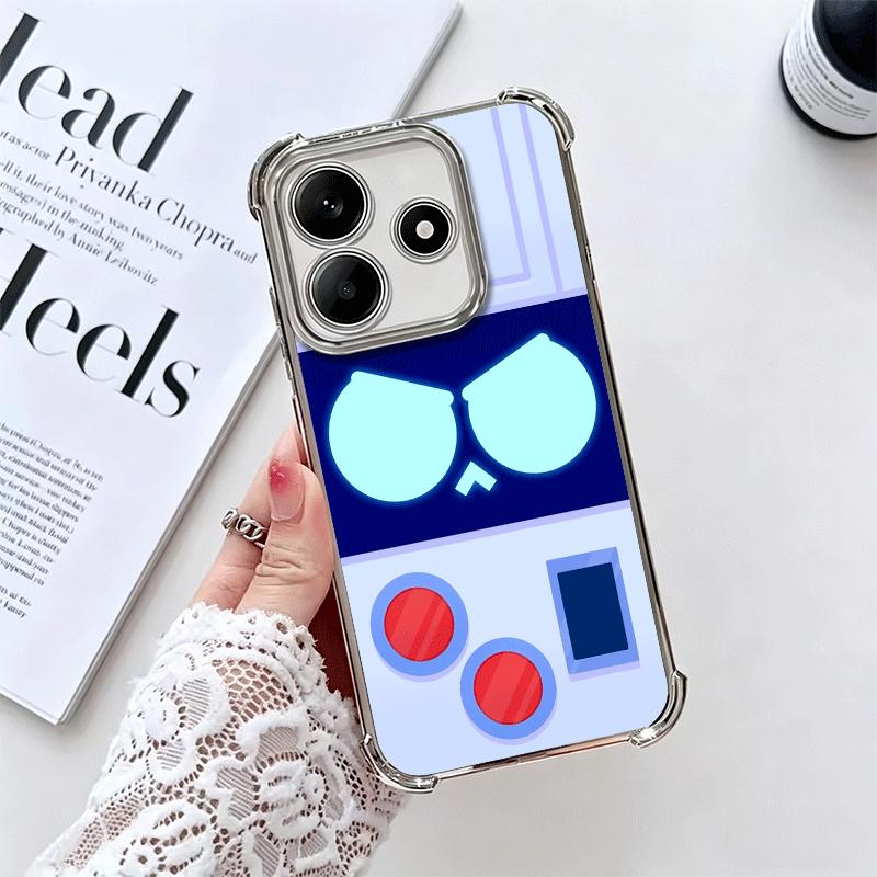 Cartoon Game Stars Soft Phone Case For Xiaomi Redmi Note 14 15 Pro Plus 13 12 11S 11T 5G 10 9S 9 Plating Anti-Fall Fundas