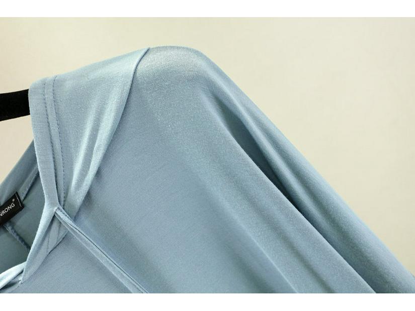 Women's Casual Oversized Modal Long-Sleeve Hooded T-Shirt - Slimming, Thin, Spring Sunscreen Top