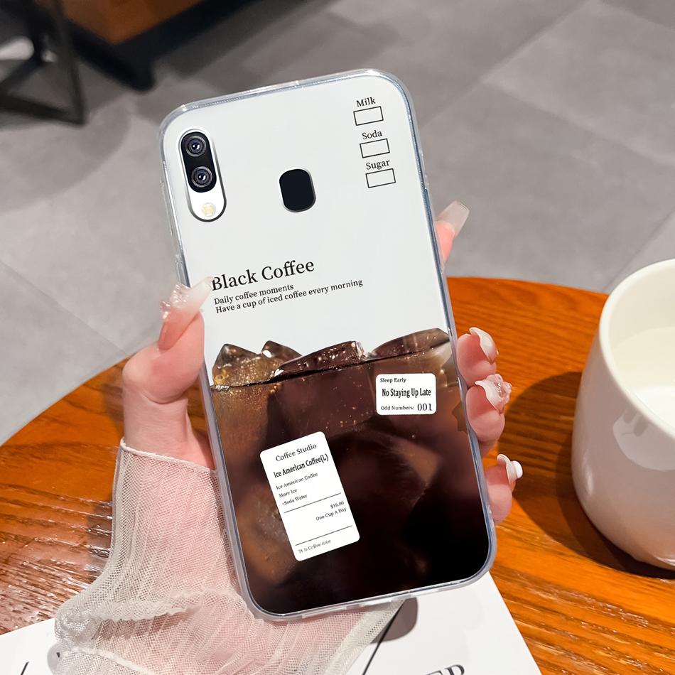 For Samsung Galaxy A40 A41 Phone Case Simple Creative Clear Back Cover For Samsung A 40 A 41 Soft TPU Silicone Anti Drop Fundas