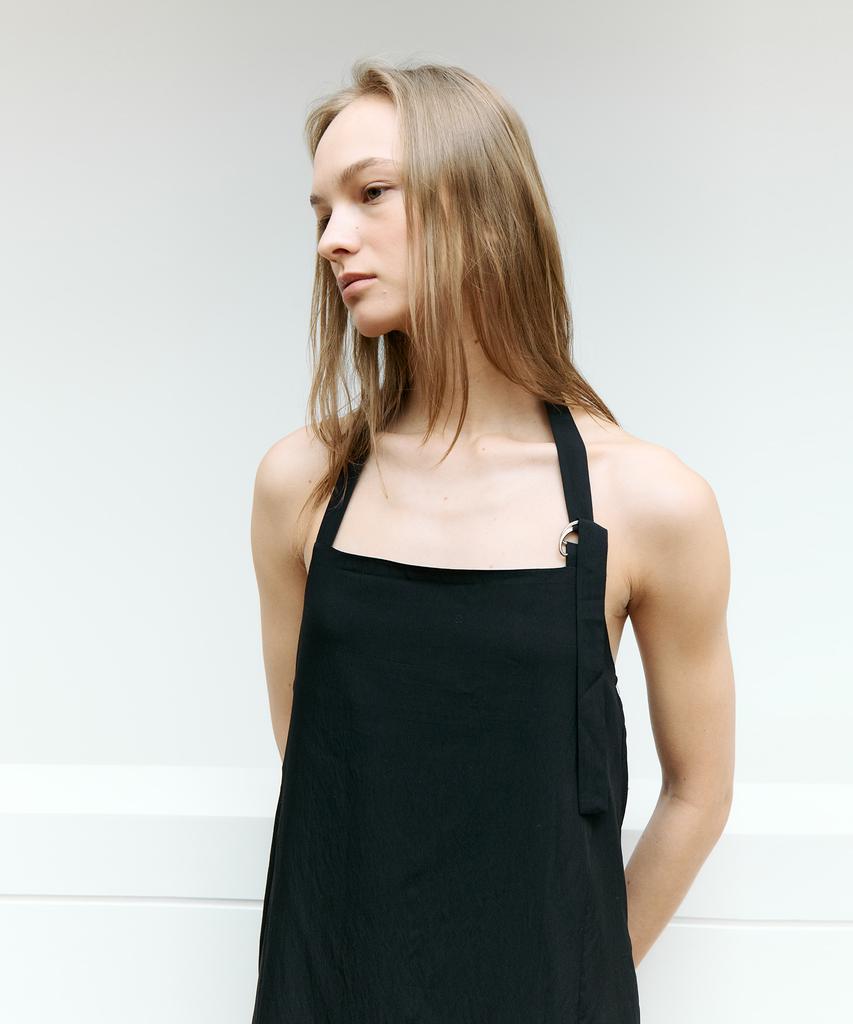 Deolil Halterneck Dress_Black
