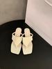 French Pinch Flip-flops Shoes Women's Shoes Summer Wear 2025 New Internet Celebrity Temperament Sandals High Heels Sandals