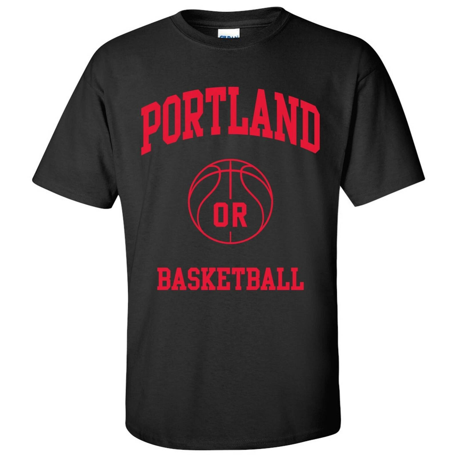 Portland Classic Basketball Arch Basic Cotton T-Shirt XL