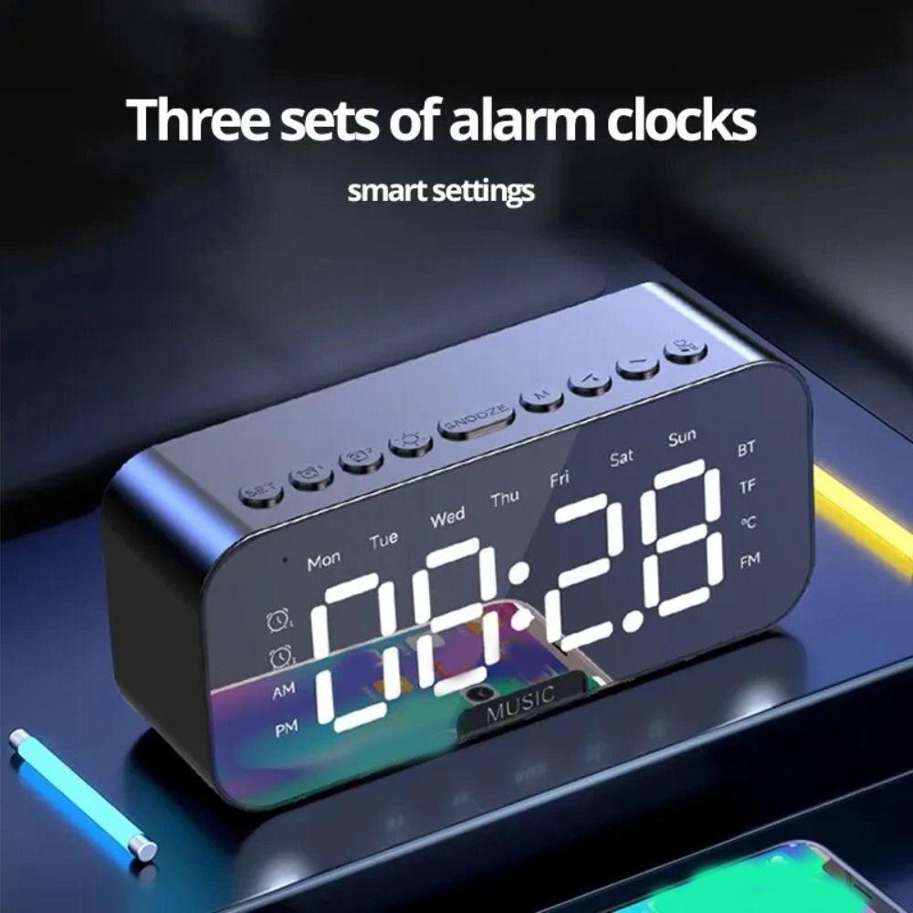 LED Display LED Digital Alarm Clock FM Radio Function FM Radio Clock Office Use