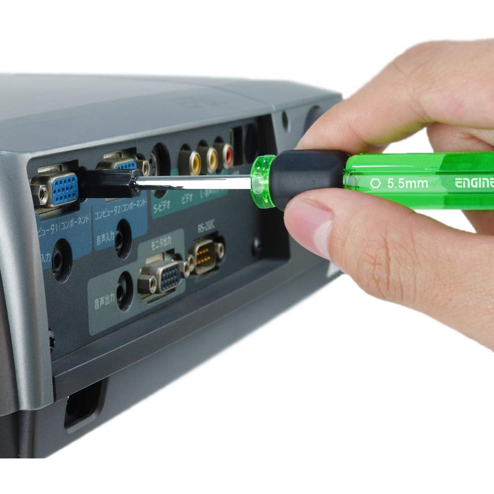 ENGINEER Precision Nut Driver Set, 3-6mm Diameter, DK-14, Green