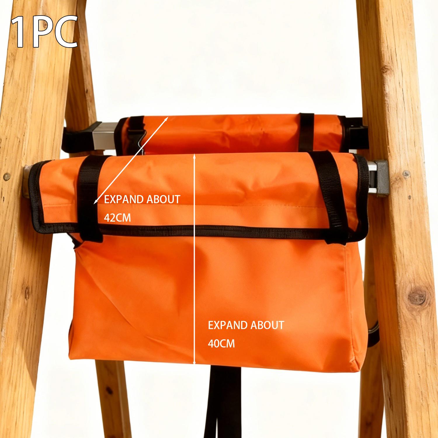 

Ladder Hanging Bag Compact Portable Tool Storage Organizer for Workshop A-frame Folding Telescoping Ladder Oxford Cloth Pouch оранжевый