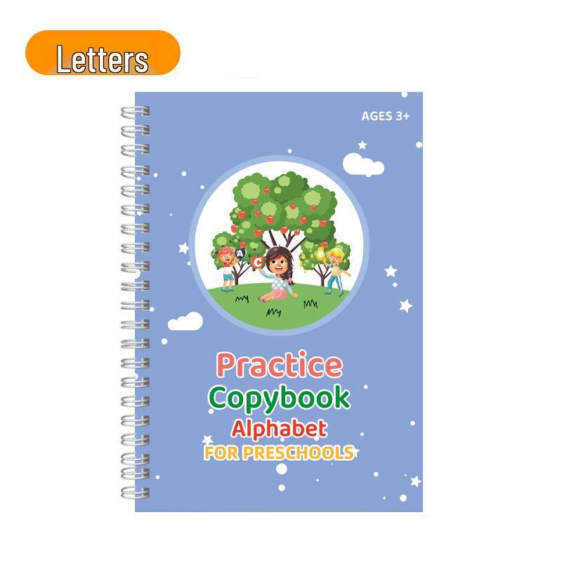 Reusable Groove Calligraphy Practice Sticker for Kids 2-8: Fun Pen Control & English Learning
