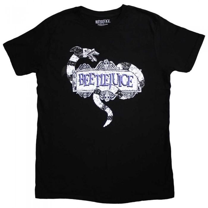 Beetlejuice Unisex Adult Snake Badge T-Shirt