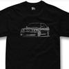 T-Shirt-Design für M3 E30-Fans Klassisches deutsches Sportwagen-Fan-T-Shirt