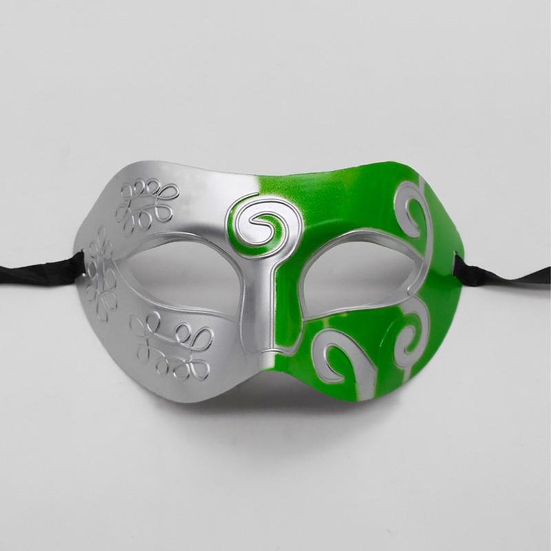 Halloween Mask Plastic Dual Color Carved Headpiece For Costume Party And Theatrical Performance