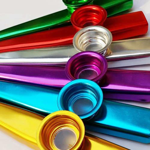 Ntcpefy 18-Piece Metal Musical Instrument Flute Companion with Kazoo Diaphragms for Guitar, Ukulele, Violin, and Piano Keys